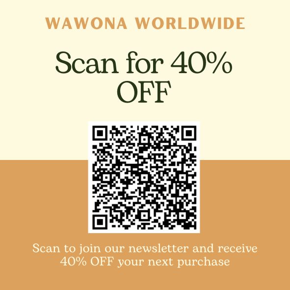 WAWONA WORLDWIDE: Scan for 40% OFF your next purchase.