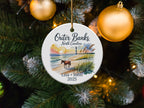 Outer Banks NC Ornament, Wild Horse Beach Trip Keepsake, Lighthouse Souvenir, OBX Vacation Gift, Personalized Year, 2025, Family Travel