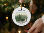 Personalized Great Wall of China Ornament, Custom Honeymoon Souvenir, Travel Trip Memento, Couple Wedding Gift, Custom Name Date Year