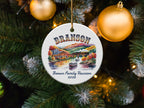 Branson Brown Family Reunion 2026 ornament on Christmas tree.