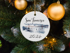 San Francisco Golden Gate Bridge ornament with 2026 date.
