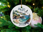 Big Sur, California 2025 ceramic ornament with coastal landscape.